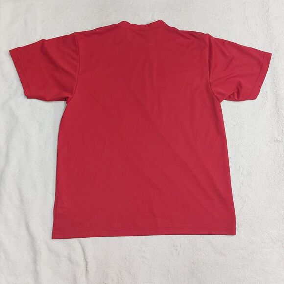 Vintage Nike Shirt Red Embroidered Swoosh Y2K Gray Tag Mens Size Large Soccer - Picture 8 of 8